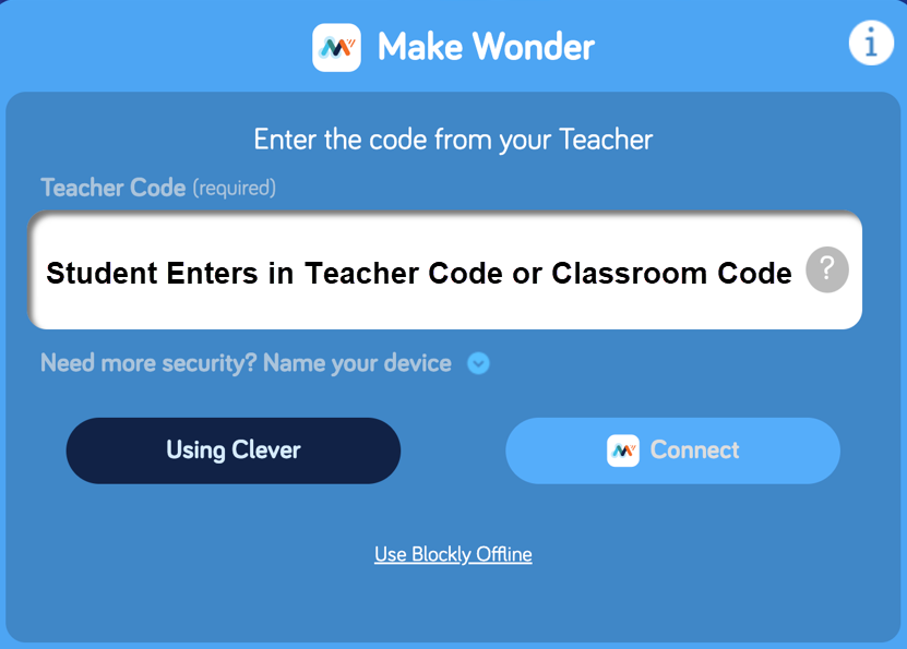 Classroom Code Screenshot